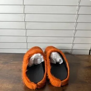 Marni | Shoes | Orange Marni Fur Slides Brand New Never Worn  display picture 2